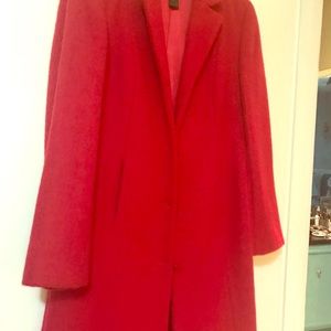 The Limited Red Wool Coat